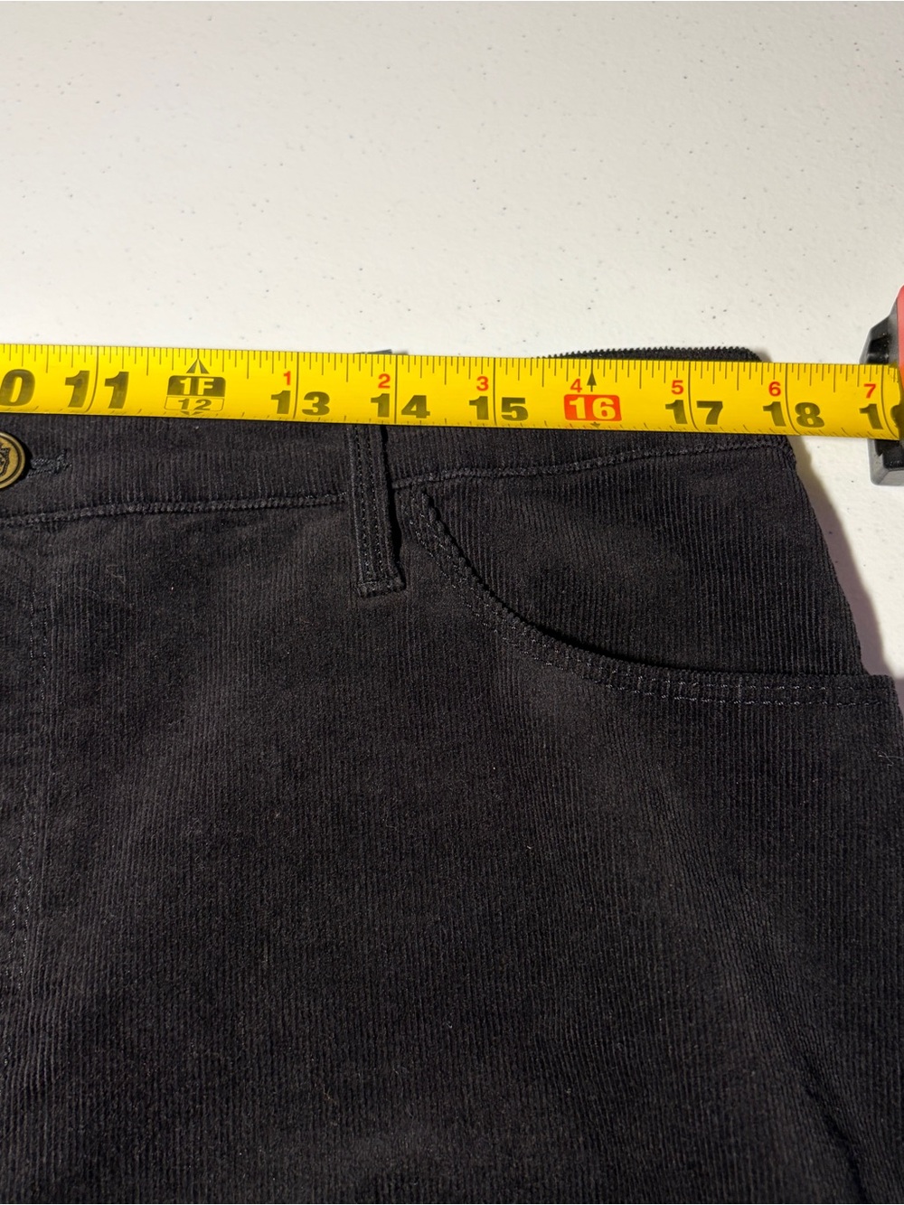 NWT Talbots Women’s Corduroy High-Waist Jegging Ankle Pants Size 12 Black - Picture 9 of 11